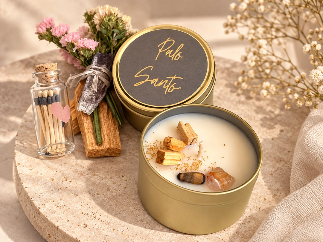 Contenido de un kit de velas artesanales Alaïa