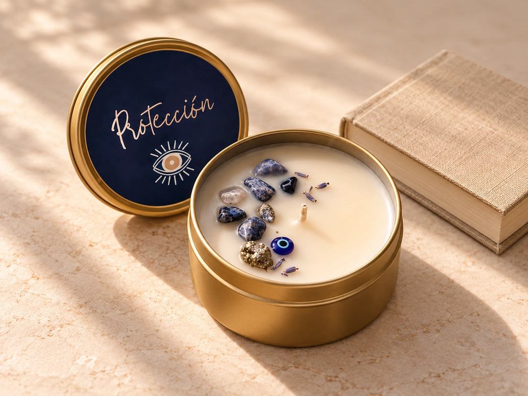Tamaño real de una mini vela aromática Alaïa