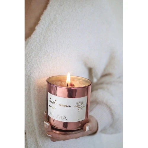 Vela aromática Best Mom Ever de Alaïa encendida