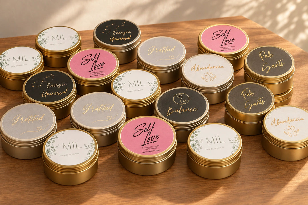 Catálogo de mini velas aromáticas Alaïa