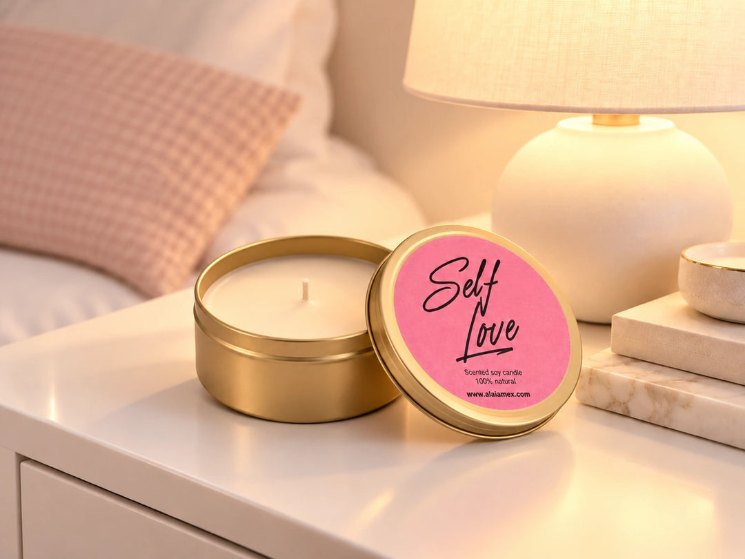 Mini vela aromática para un rincón de casa